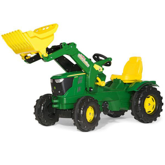 RollyToys Farmtrac Trettraktor John Deere 6210 R mit Frontlader