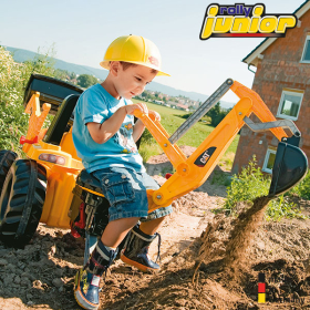 RollyToys Junior Trettraktor JCB mit Frontlader & Heckbagger