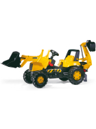 RollyToys Junior Trettraktor JCB mit Frontlader & Heckbagger