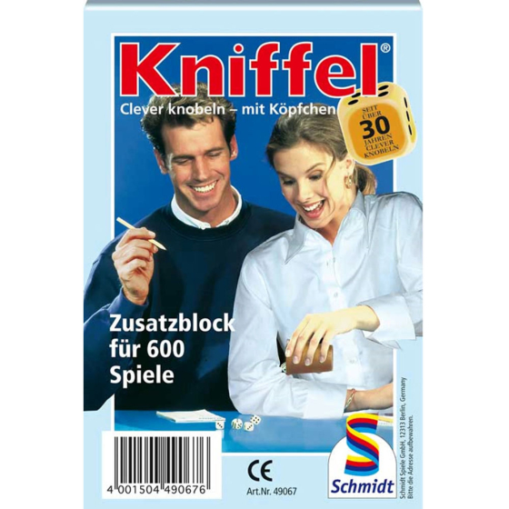 Schmidt Kniffelblock, 1 Stk. f&uuml;r 600 Spiele