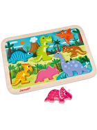 Janod Puzzle Dinosaurier, 7 Teile
