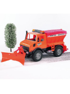 Bruder Mercedes Benz Unimog Winterdienst mit Räumschild