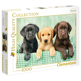 Clementoni Puzzle 3 Labradore, 1000 Teile