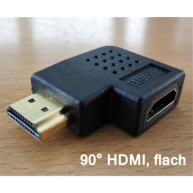 HDMI zu HDMI Adapter 90°, flach