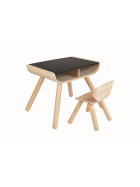 PlanToys Tisch und ein Stuhl (schwarz)