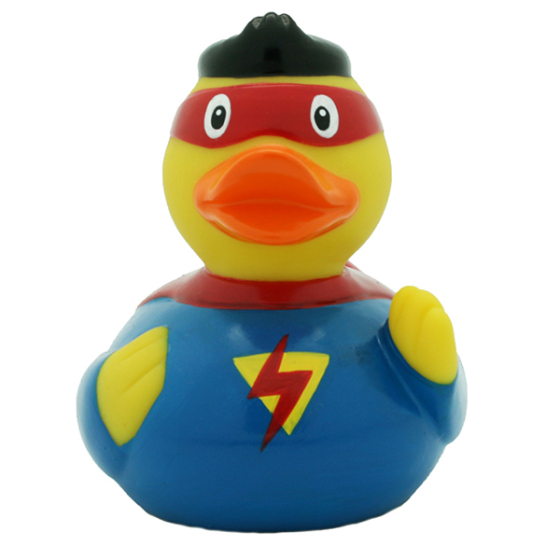 Badeente Supermann