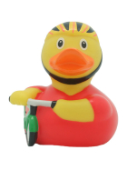 Badeente Radfahrer