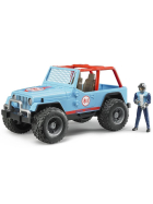 Bruder Jeep Cross Country Racer blau mit Rennfahrer