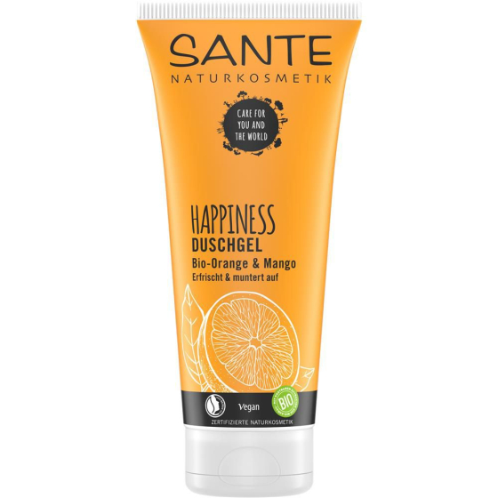 Sante Happiness Duschgel Bio Orange & Mango, 200 ml