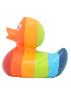 Badeente Regenbogenfarben