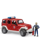 Bruder Jeep Wrangler Unlimited Rubicon Feuerwehrfahrzeug mit Feuerwehrmann