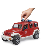 Bruder Jeep Wrangler Unlimited Rubicon Feuerwehrfahrzeug mit Feuerwehrmann