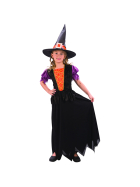 Fasnacht Hexe, orange/violett Gr. M