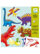 Djeco Hampelmänner zum Ausmalen Dinos