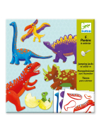 Djeco Hampelmänner zum Ausmalen Dinos