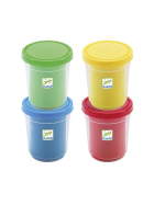 Djeco Grosses Knetset mit 4 Farben & 21 Werkzeugen