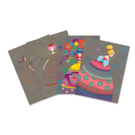 Djeco Scratchbilder Der Schönheitsball