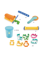 Djeco Knet-Starter-Set, 4 Farben & 17 Werkzeuge