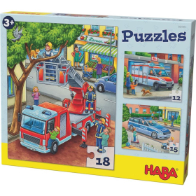 HABA Puzzles Polizei, Feuerwehr & Co.
