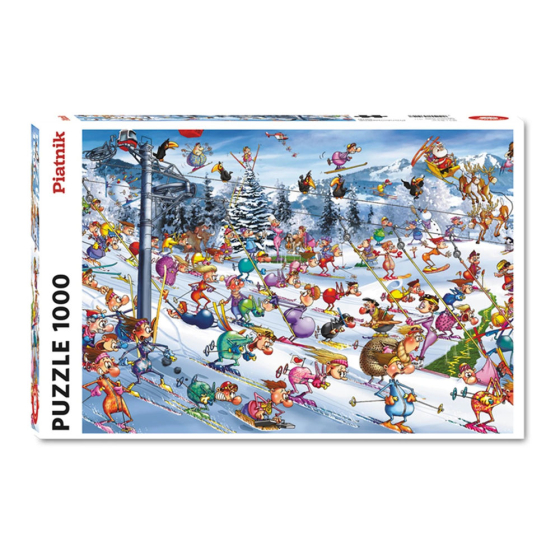 Piatnik F. Ruyer, Christmas Skiing, 1000 Teile