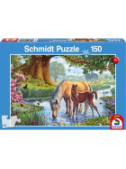 Puzzle Pferde am Bach, 150 Teile