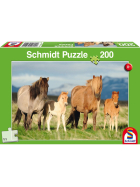 Puzzle Pferdefamilie, 200 Teile