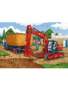 Puzzle Auf der Baustelle, 3 x 24 Teile