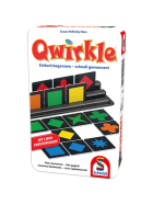 Schmidt Spiele Qwirkle inklusive 2 Mini Erweiterungen (Metalldose)