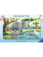 Puzzle Tiere Afrikas, 15 Teile