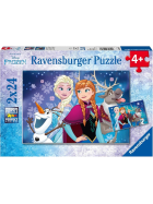 Puzzle Frozen - Nordlichterm, 2 x 24 Teile