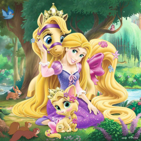 Puzzle Palace Pets - Belle, Cinderella und Rapunzel, 3 x...
