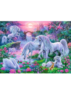 Puzzle Einhörner im Abendrot, 150 Teile