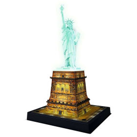 Ravensburger Freiheitsstatue bei Nacht