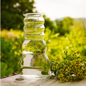 Cadus Wasserkrug 1 Liter, Lebensblume weiss