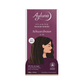 Ayluna Pflanzenhaarfarbe Schwarzbraun, 100 g