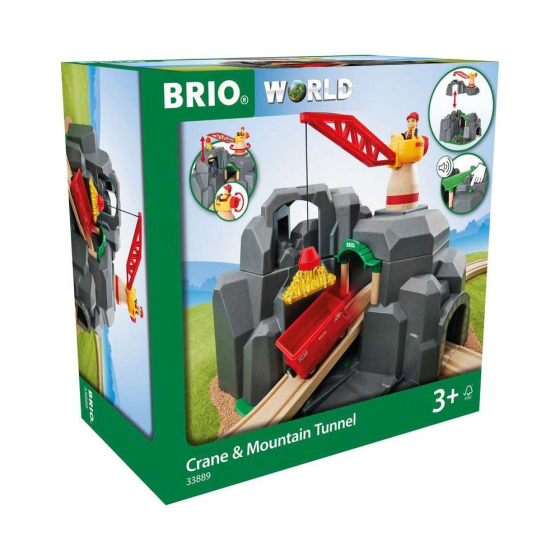 BRIO Crane and Mountain Tunnel