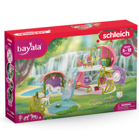 Schleich Glitzerndes Bl&uuml;tenhaus mit Einh&ouml;rnern, See und Stall