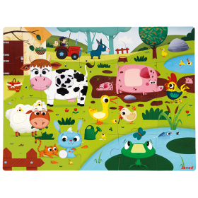 Janod Puzzle die Tiere auf der Farm