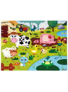 Janod Puzzle die Tiere auf der Farm