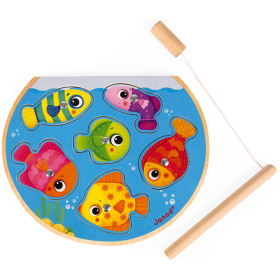 Puzzle Angeln im Fischglas, 6 Teile