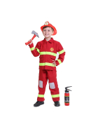 Fasnacht Feuerwehrmann mit Helm, Gr. 140