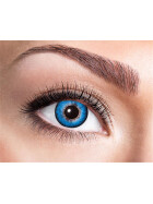 Fasnacht Kontaktlinsen 2-Ton, blau