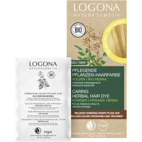 Logona Pflanzenhaarfarbe Pulver - goldblond, 100 g