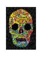 Puzzle Doodle Skull Standard, 1000 Teile