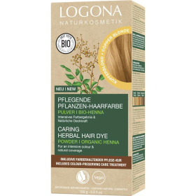 Logona Pflanzenhaarfarbe Pulver - Kupferblond, 100 g