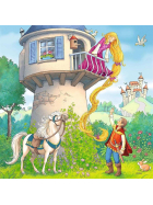 Puzzle Rapunzel, Rotk&auml;ppchen & der Froschk&ouml;nig, 3 x 49 Teile