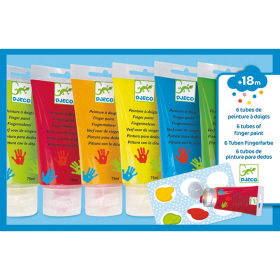 Djeco Fingerfarben in der Tube, assortiert