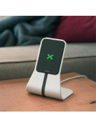 XVIDA Magnetic Charging Desk Stand, Silber