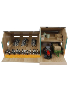 1:32 Stall mit Schuppen, 55 x 72 x 32 cm