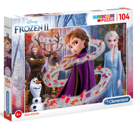 Clementoni Puzzle Glitter Frozen 2, 104 Teile